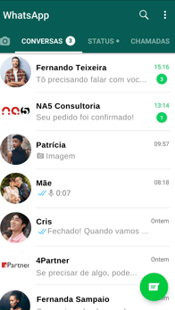 Exemplo de WhatsApp para Android