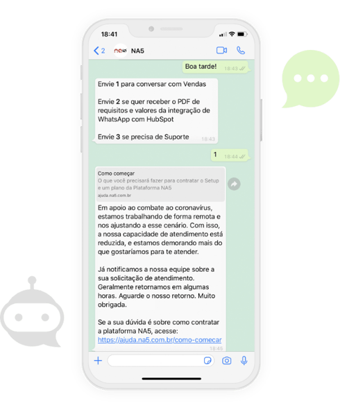 Crie chatbots para o WhatsApp