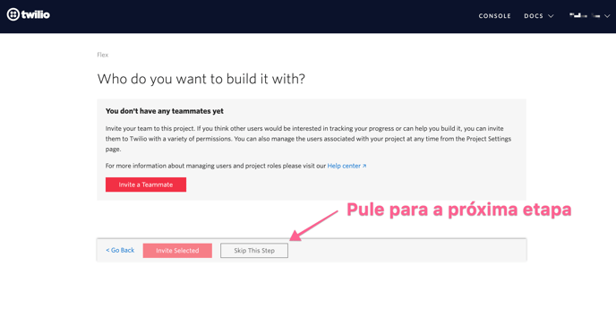 ignorar-a-inclusao-de-equipe-ao-criar-um-projeto-twilio-flex