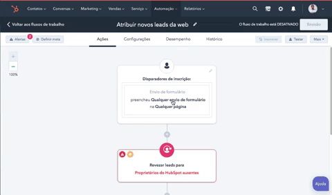 Definir leads para distribuição