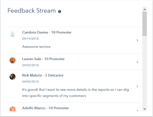 Feedback Stream