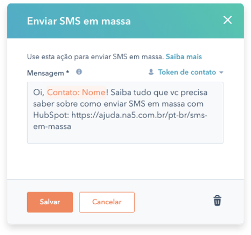 SMS em Massa com HubSpot