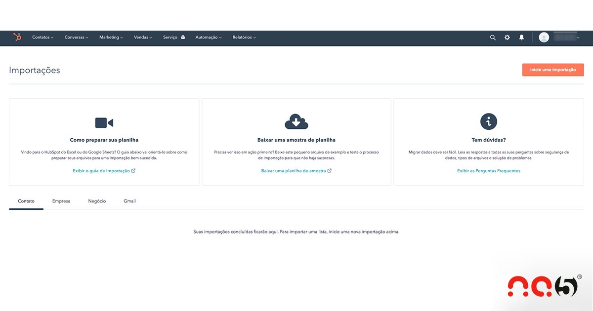 Como importar sua base de contatos para o HubSpot CRM