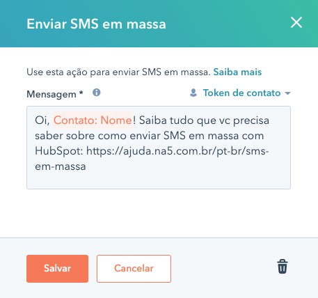 sms-em-massa-hubspot